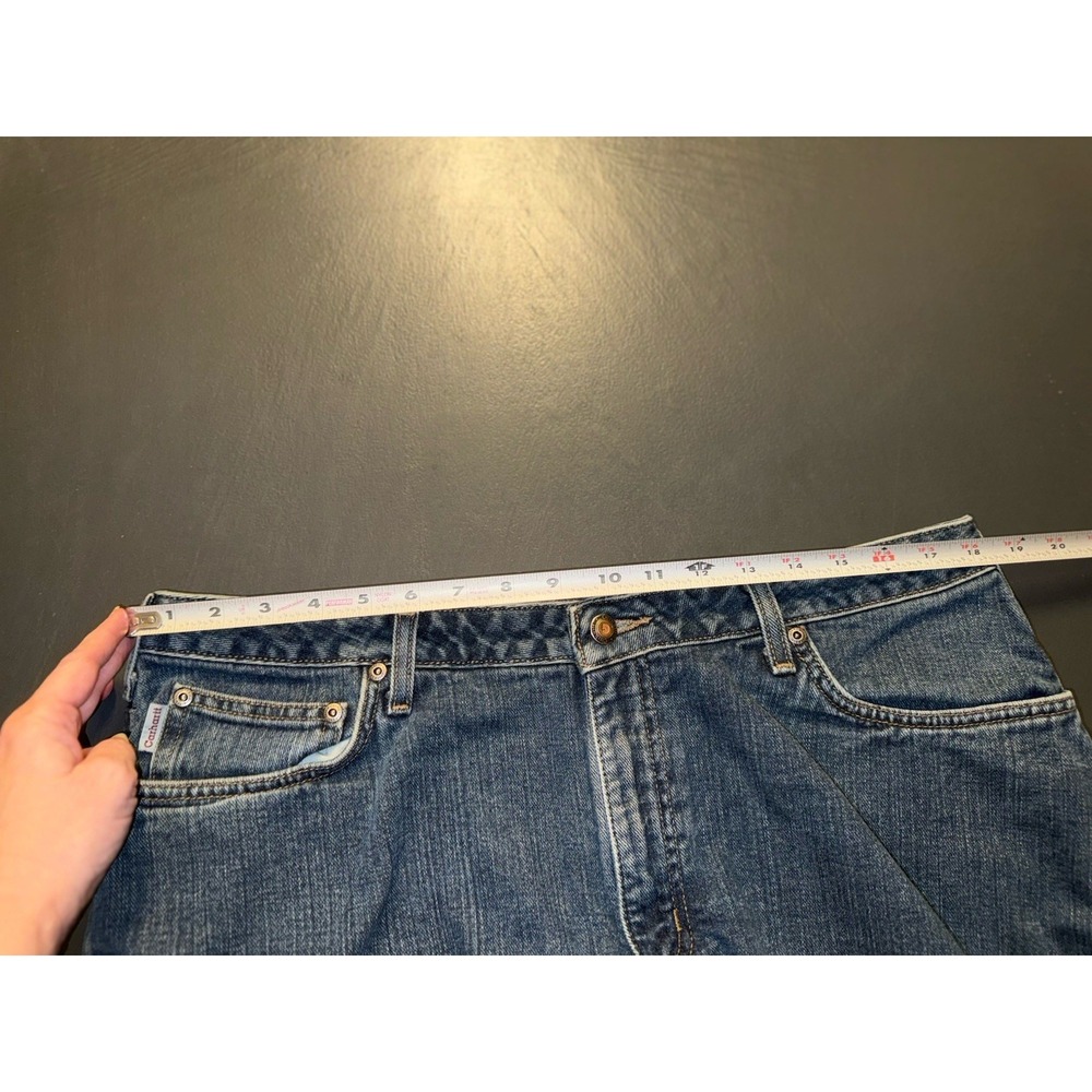 Carhartt Women's Relaxed Jeans Size 34 Vintage Warm Lined Durable Outdoor Farm - Picture 5 of 9